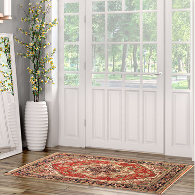 One-of-a-Kind Rectangle 7'10" X 9'10" New Age Wool Area Rug in Copper/Cream