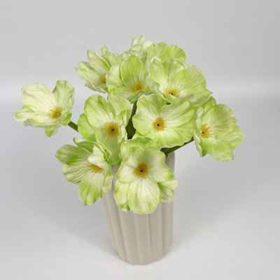 12 pièces de fleurs artificielles fausses fleurs de pavot