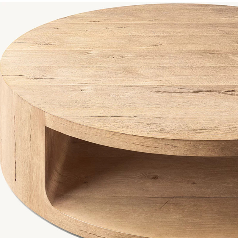 Table basse simple de style américain, Burlywood