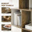 HOMCOM Geometric Bookshelf, 5-Tier S Shaped Bookcase-1013490801