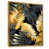 Toile avec cadre flottant or