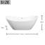 Maziyah 78 mm W Freestanding Acrylic Bath