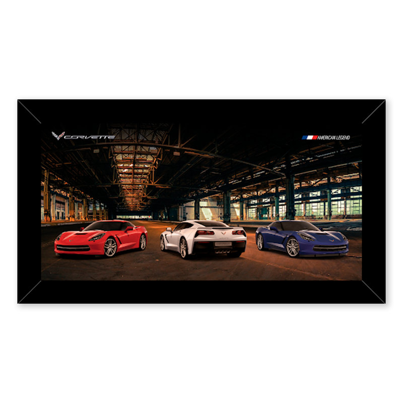 2019 Corvettes - reproduction de photo sur toile simple