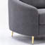 Chaise d'appoint rembourrée en lin