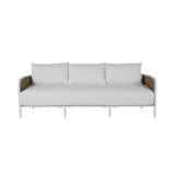 Havana Euro Sofa In Cabana Stripe Navy Classic Fabric With No Welt