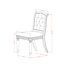 Table ronde 5 pièces et 4 chaises en polyester avec dossier capitonné, noir sablage-2036731965