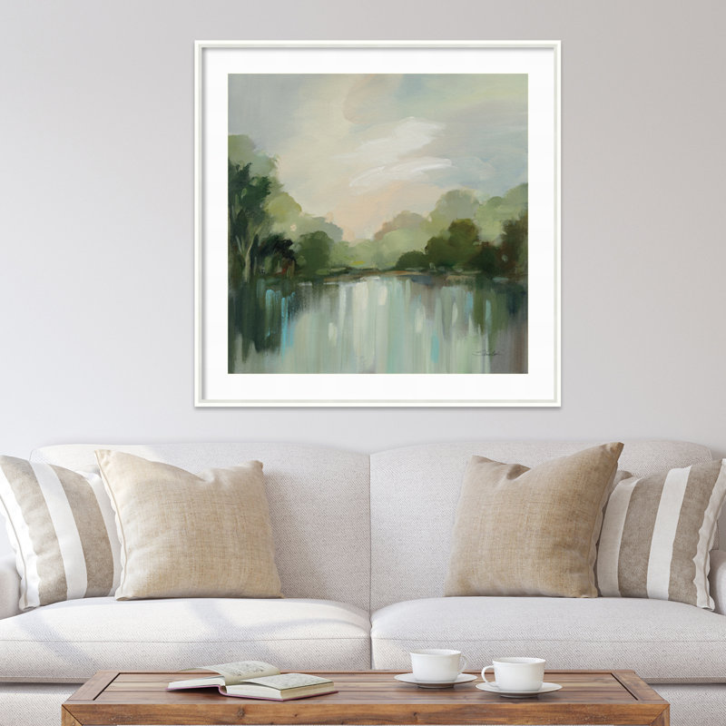 " Cool Spring Day " by Silvia Vassileva, 41" H x 41" W, White