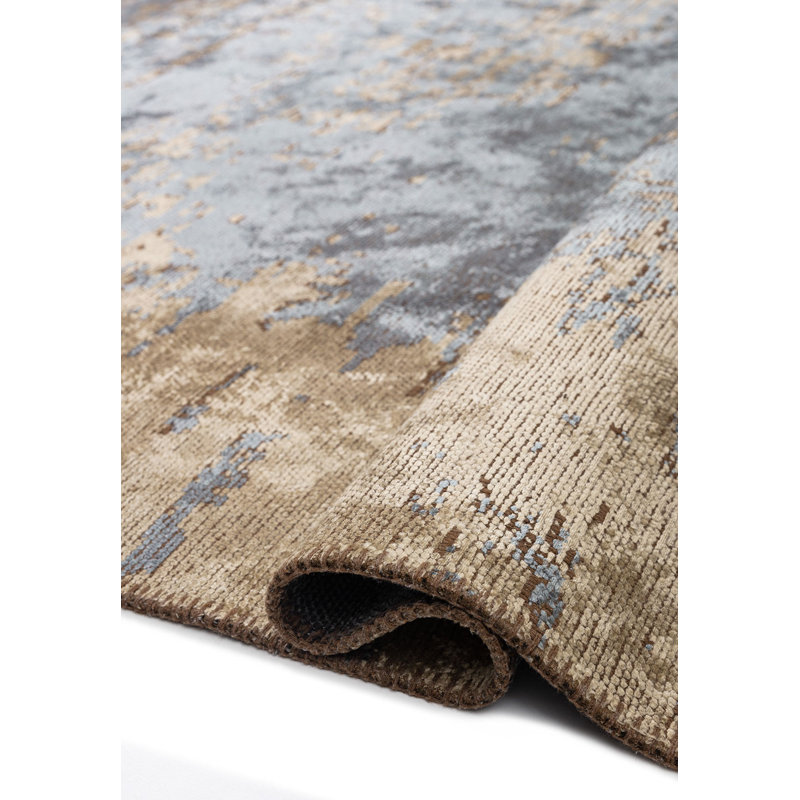 Bentely Abstract Hand Loom Indoor / Outdoor Area Rug, Rectangle 5'3" x 7'7"