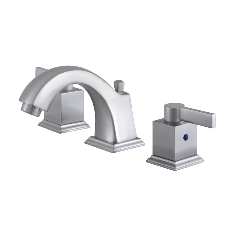 Meridian Widespread Bathroom Faucet with Drain Assembly, Brushed Nickel