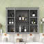 Armoire à pharmacie murale avec porte miroir réfléchissante et tablettes pour le rangement de la salle de bain-1626697174