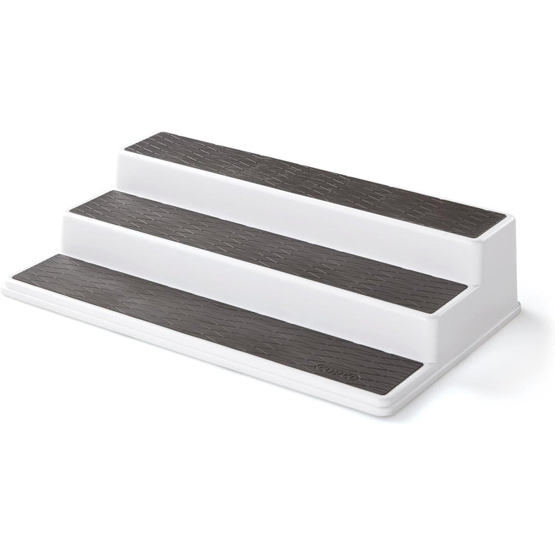 2555 0188 Organisateur d'armoires de cuisine anti-dérapant à 3 niveaux pour garde-manger