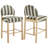 Hyland Upholstered 26.4'' Linen Counter Stool With Solid Wood Frame-1130437118-1130437119