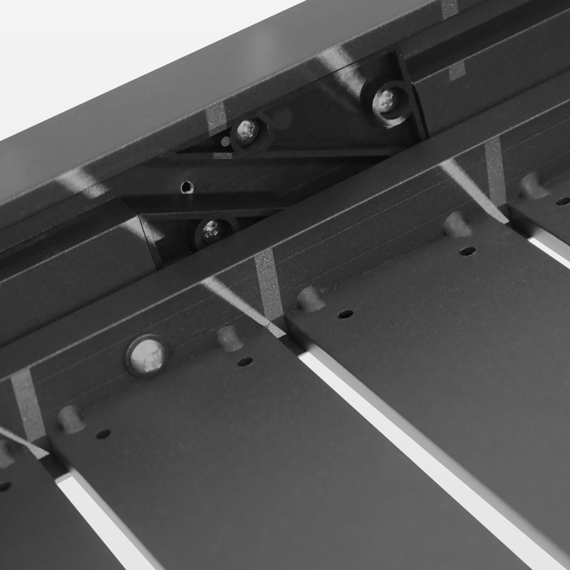Table de salle à manger extensible en aluminium pour 10 personnes