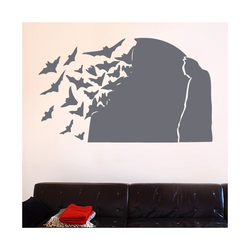 Animals Wall Decal, Large, Grey