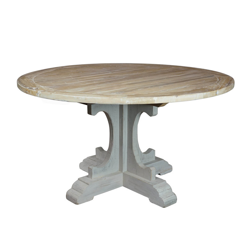 Ruano Pine Round Solid Wood Dining Table