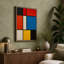 Structured Colour Geometric - Wrapped Canvas-174684892-174684889