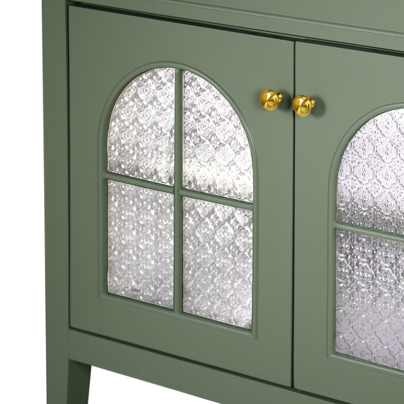 Armoire de salle de bain 35,6 po sans lavabo, Vert