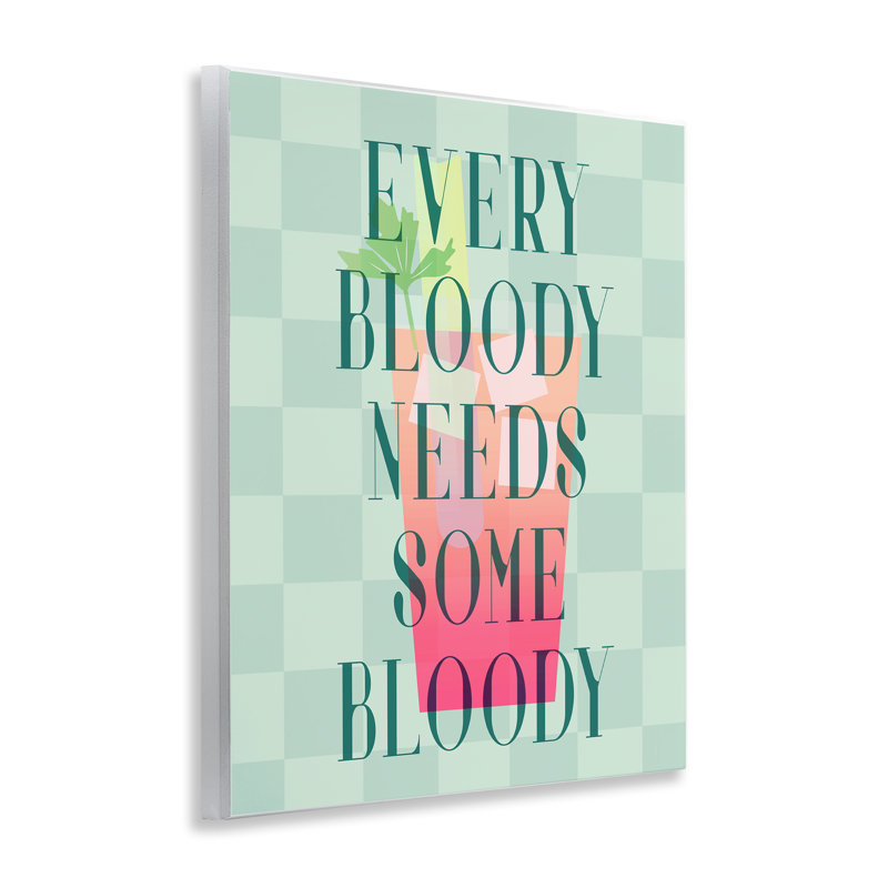  Bloody Mary Cocktail Wall Plaque Art by Daphne Polselli