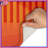 Orange Vertical Stripes Bath Mat-1602802467