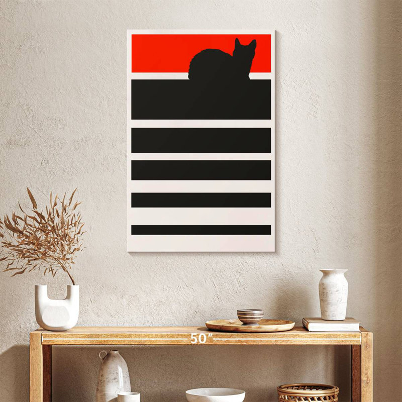Brampt Digital Sunset Cat, 36" H x 24" W