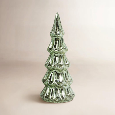 Hanife 2-Piece Lighted Glass Tree Set