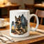 Creative Shepherd Dog Ceramic Coffee Mug Unique Trendy Animal-Themed Cup for Coffee.