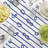 Rectangular Tablecloth, 100% Cotton, 52X104", Vertical Rope Knot Stripe-1548643019