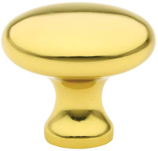 Providence Mushroom Knob, Polished Brass, 1 1/4"