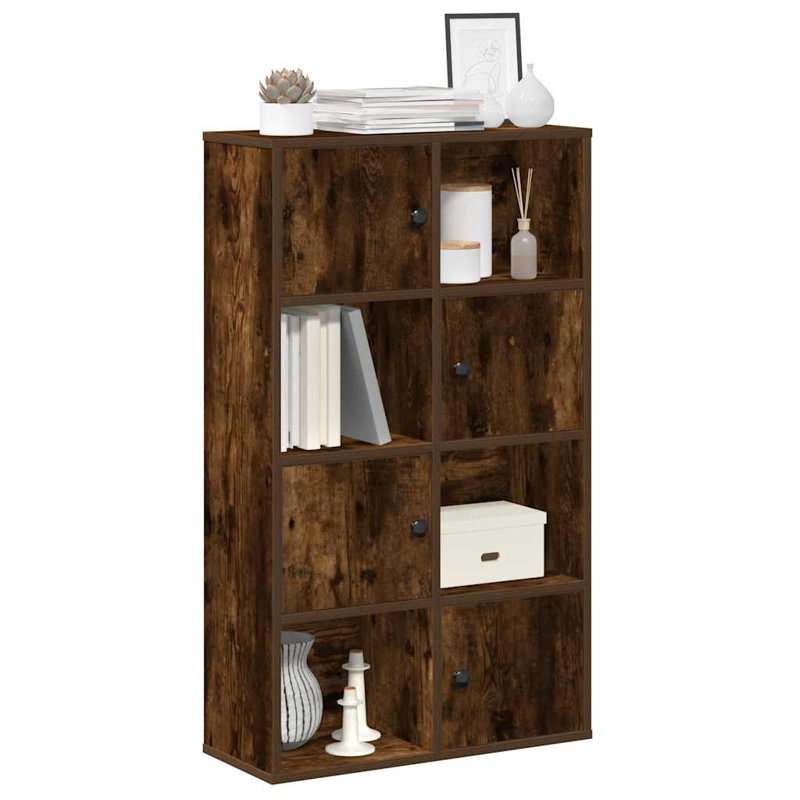 Anagnos 101.5cm H x 60cm W Bookcase, Smoked Oak