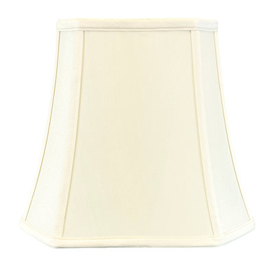 Royal Designs, Inc. BSO-705-12EG Square Cut Corner Bell Basic Lamp Shade, 7.5 x 12 x 10.25, Eggshell