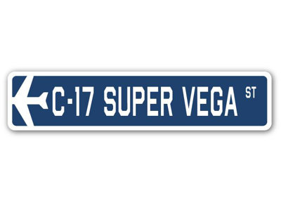 Plaque de rue Birchfield C-17 Super Vega Air Force