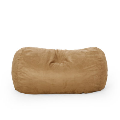 Pouf cylindrique en microfibre 6,5 pieds Potrero