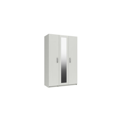Narvaez 3 Door Manufactured Wood Wardrobe