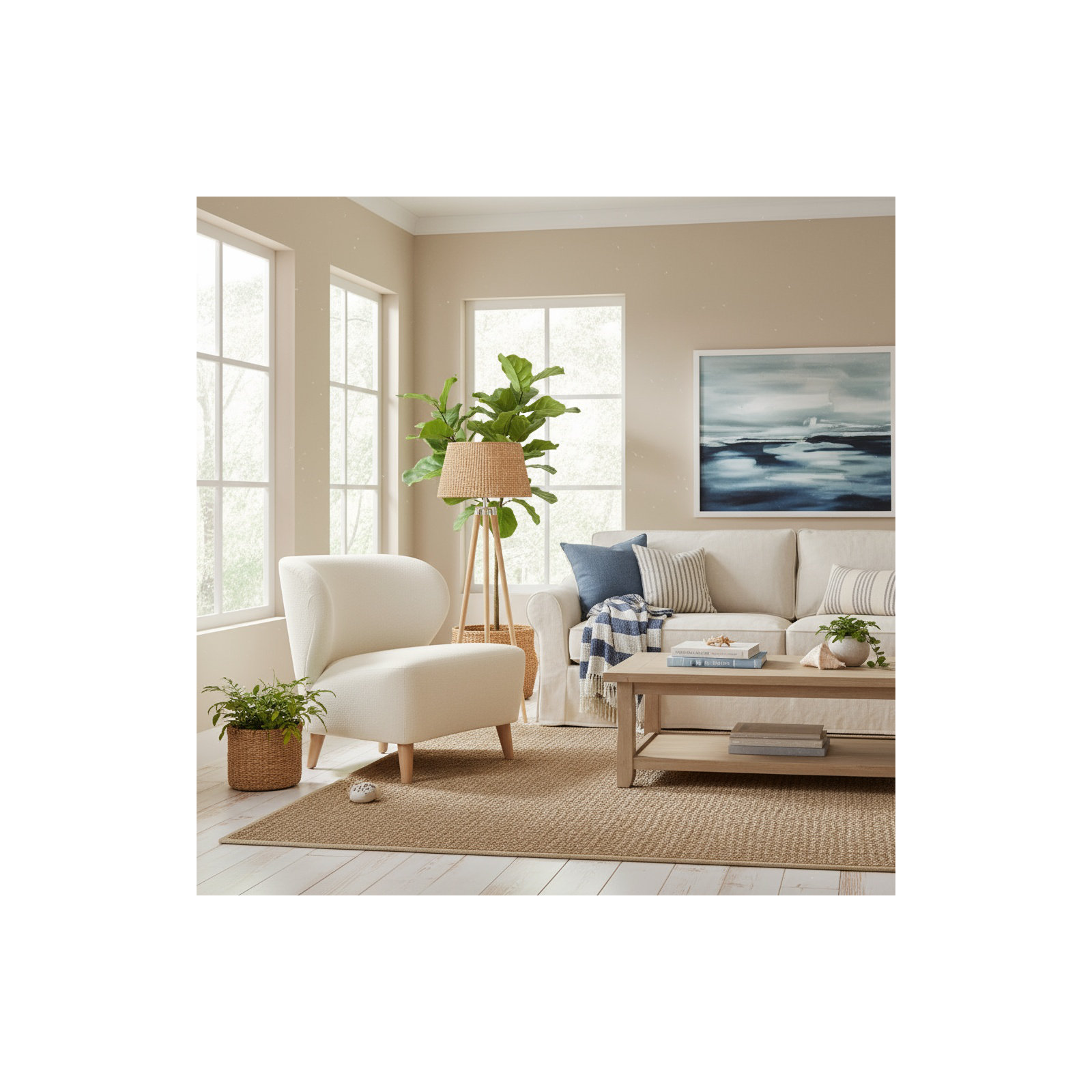 Apollonia Upholstered Slipper Chair, Performance Ivory