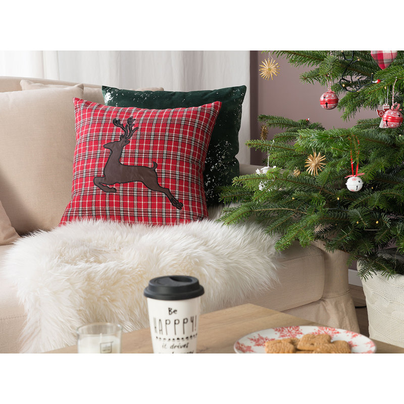 Naylor Plaid Square Cushion