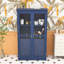 Armoire de cuisine avec portes en verre et 4 tiroirs-1252105047