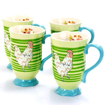 Life on the Farm 4 Piece Coffee Mug Set