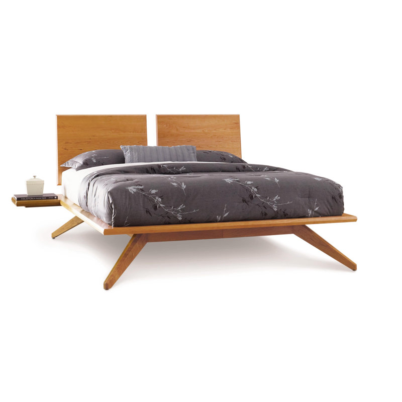 Astrid Platform Bed, California King, Natural Cherry, Conventional