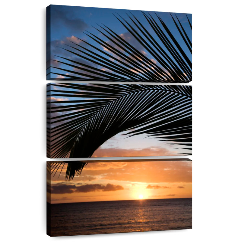 Coucher de soleil Harnek à Maui Beach, H 57 po x l 36 po