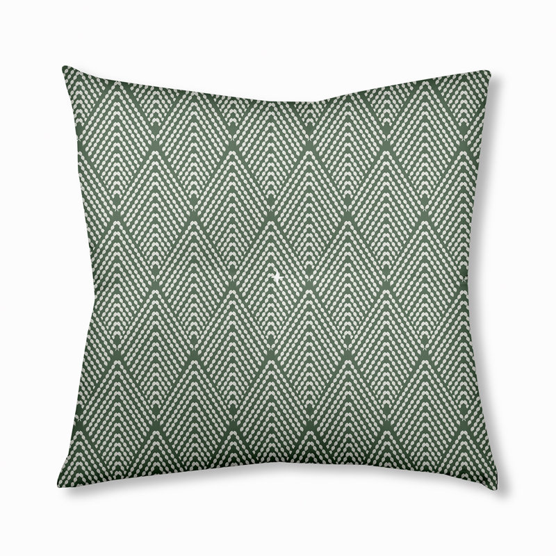 323_Oreiller de sol capitonné DesignLefeflor, 30 po x 30 po, Vert