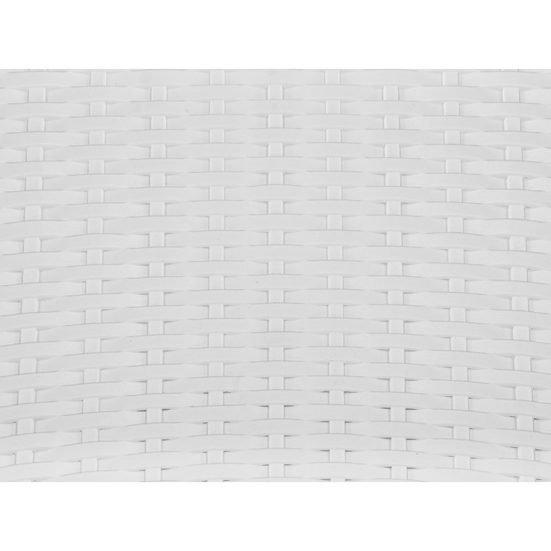 Stackable Outdoor Patio Dining Side Chair with Cushion, White
