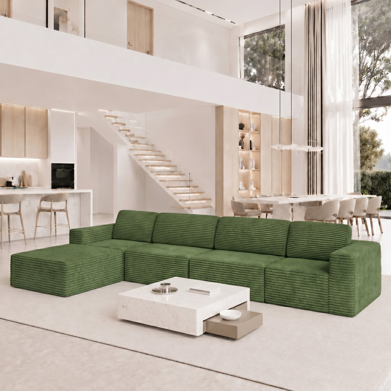 Sectional, Green