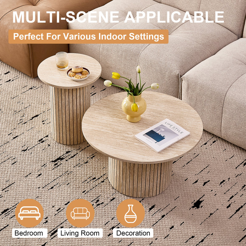 Coffee Table, Light Yellow Wood