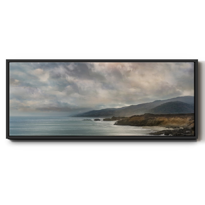 " Calming Sea ", Black, 20" H x 50" W x 1.5" D