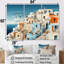 Multicolor Santorini Greece III - Santorini Wall Art-1951979366-1951979373