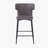 Counter Height Upholstered Bar Stools with Wing back and Metal Footrest