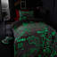 Game Over Glow in the Dark Fleece Duvet Cover Set-101283627