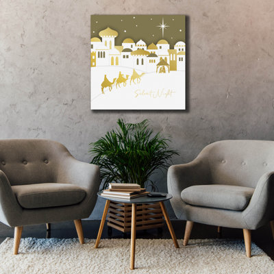 "Epent Graffiti" Silent Night "par Elle Media Group, art mural sur toile, 37 po x 37 po