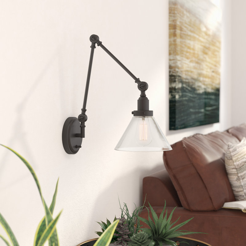 Applique murale à bras articulé 1 lumière Catalina, Bronze