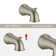 Classic High Pressure Single Handle 6 Function Rain shower Head with Handheld Shower with Tup Spout